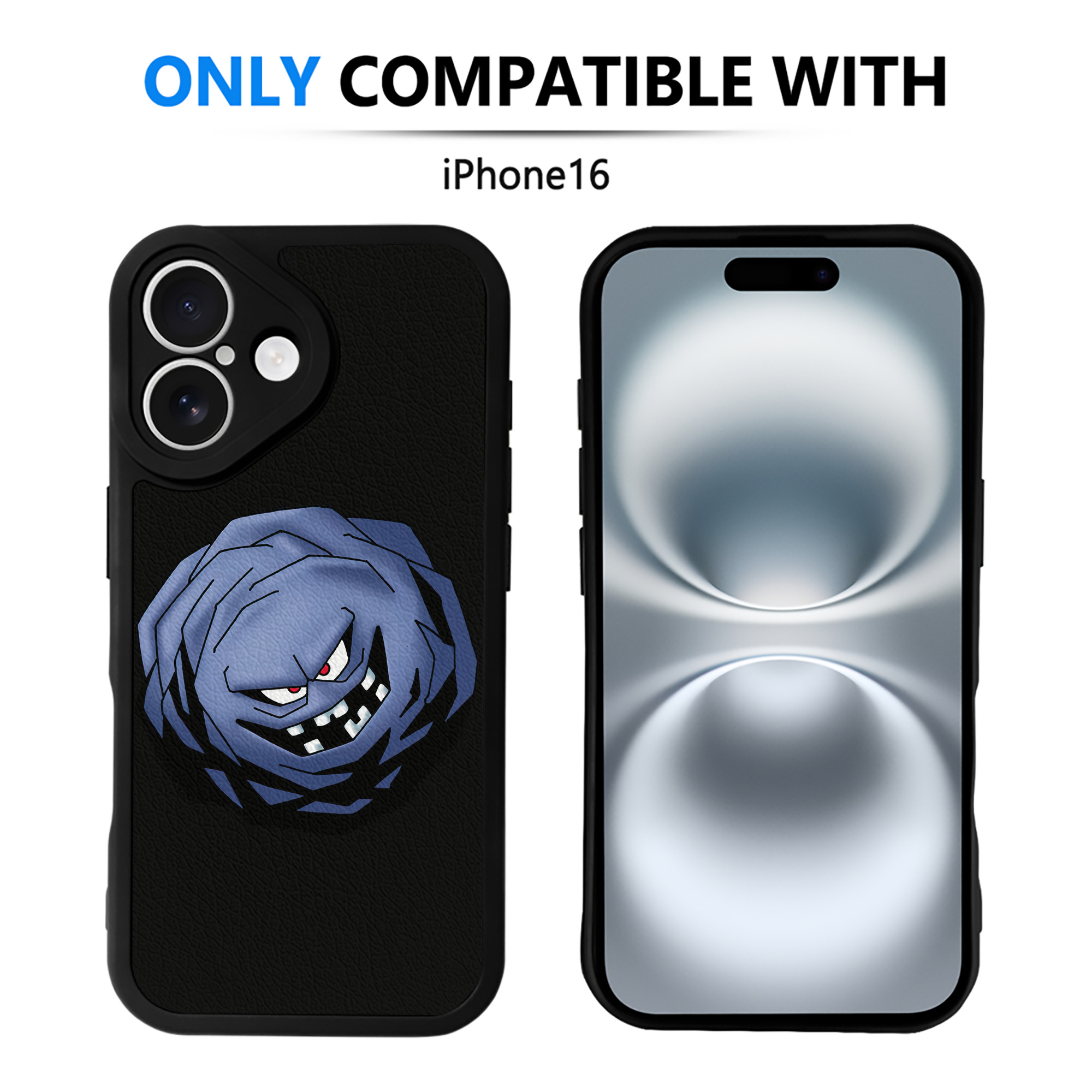 （画像用） ドラゴンクエスト Doragon Kuesuto Dragon Quest 【iPhone 16シリーズ対応】シリコンスマホケース（レザー調） 材質：シリコン